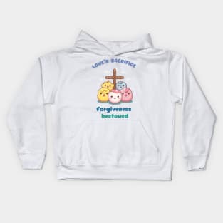 Good Friday RIP Jesus love's sacrifice forgiveness bestowed Kids Hoodie